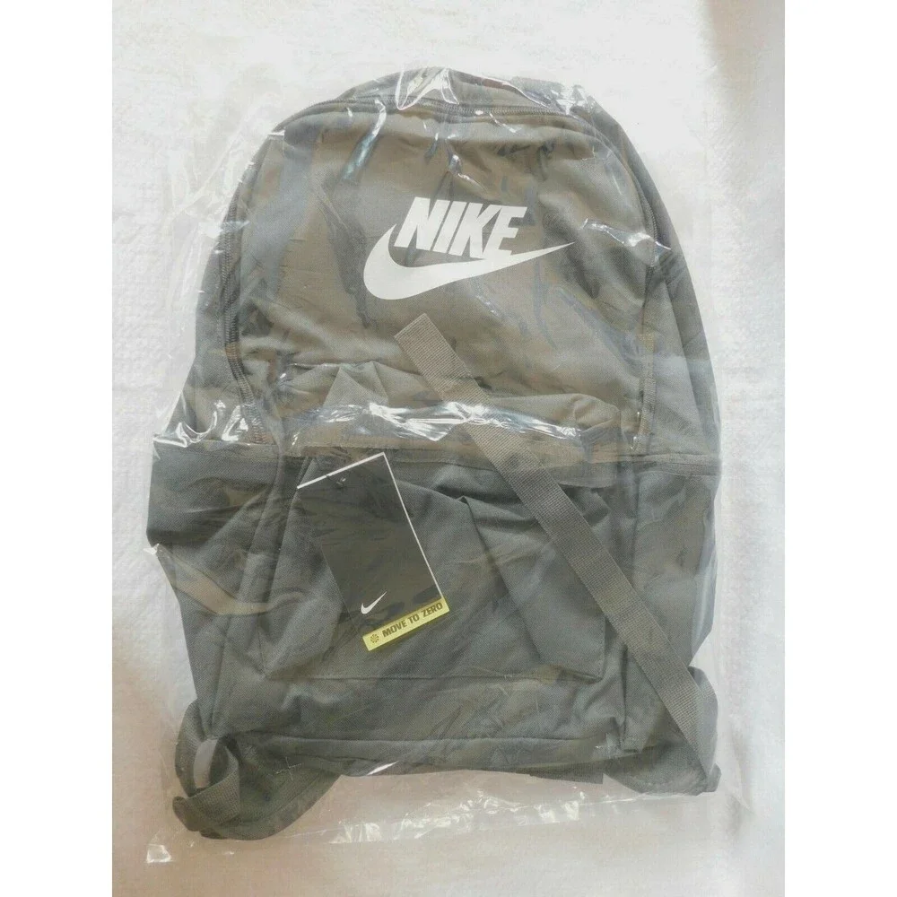 Nike School Gym Beach Backpack Gray and White ~NEW~